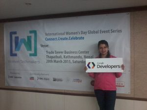 At Google Developers event